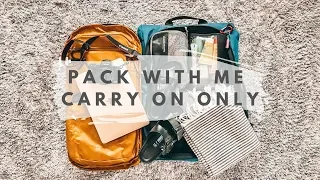 PACK WITH ME CARRY ON ONLY | 6+ MONTHS OF TRAVEL