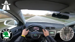 Skoda Octavia 2009 1.4TSI 122hpTOP SPEED DRIVE GERMAN DEUTSCHE AUTOBAHN ТЕСТ ДРАЙВ TEST acceleration