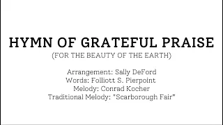 Hymn of Grateful Praise Accompaniment - Sally DeFord Lyric Video