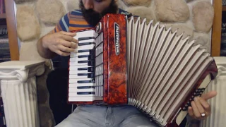 3485 - Red Weltmeister Stella Piano Accordion LMM 26 40 $599