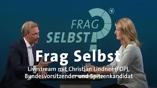 Livestream: "Frag Selbst" mit Christian Lindner (FDP)