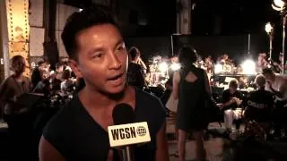 WGSN's Maren Hartman talks to Prabal Gurung at New York Fashion Week S/S 13