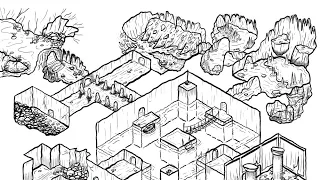 Isometric Dungeon Map Time Lapse!