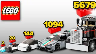 LEGO Cars in ALL Sizes | Comparison