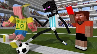 Monster School World Cup 2018   Minecraft Animation futebol minecraft animation