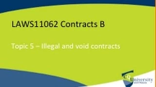 Contract Law: Contracts void for illegality