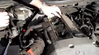 How to change spark plugs in a Mercedes SLK 230 (R170)