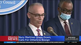 Nury Martinez steps down from City Council as calls for resignation mount for other members