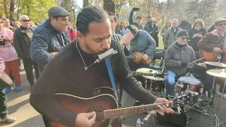 Crippled Inside- John Lennon's 43rd Memorial at Strawberry Fields, NYC. 12/08/23