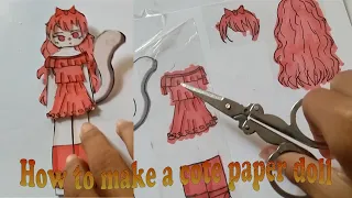 How to make a cute paper doll / 27 B