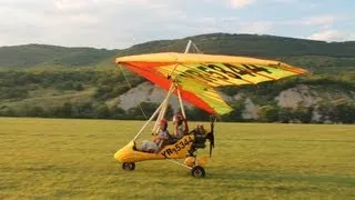 My flight in a powered hang glider