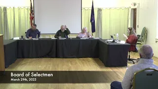 Board of Selectmen - 03-29-2023