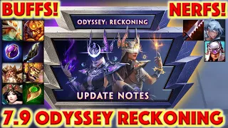 SMITE Patch Notes 7.9 Odyssey Reckoning + Necropolis Battle Pass + Tsukuyomi Nerf + Buffs + New Skin