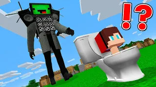 Mikey Became TV MAN TITAN BOSS vs JJ Skibidi Toilet in Minecraft - Maizen