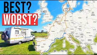 EUROPE: Best and Worst of 10 Countries (Motorhome Travel)