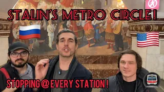 Stopping at Every HISTORIC Station in MOSCOW ?! AMERICANS in RUSSIA with @PavelKabanovA