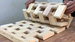 Always Creative Wonderful Woodworking Crafts // How To Make A Simple Wooden Handicraft Folding Chair