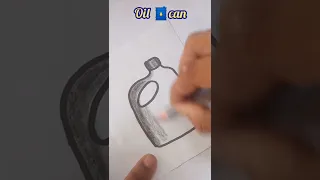 How to draw an Oil Can #shorts