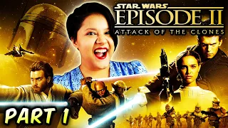FIRST TIME WATCHING Star Wars Episode II Attack of the Clones (2002) | REACTION x Review (Part 1)