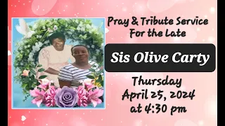 Prayer & Tribute Service for the late Oliver Carty