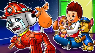 Marshall Runs Away From Home - Very Sad Story - Paw Patrol Ultimate Rescue | Rainbow Friends