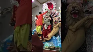 Bari durga maa  pratham darshan  singhar pujan  Navratri  sashti pujan  Durga Puja spec