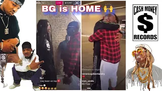B.G. is released from Prison, Birdman gives him New Cash Money Records Chain + Money
