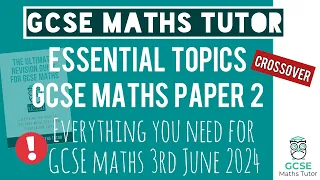 Predicted Topics You NEED for The GCSE Maths Exam Paper 2 Monday 3rd June 2024 | Foundation