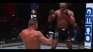 super slow motion Kamaru Usman vs Gilbert Burns at UFC258