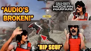 DrDisrespect BREAKS & THROWS his Scuf Controller in RAGE at COD Modern Warfare's BAD Audio! (Beta)