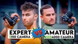 PRO PHOTOGRAPHER VS AMATEUR PHOTOGRAPHER! | Nikon D3300 vs CANON R6