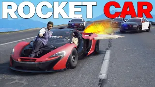 RUNNING FROM COPS IN A ROCKET CAR! | GTA 5 RP