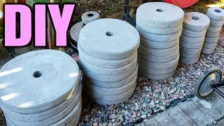 DIY Weight Plates - How to Make Concrete Weights