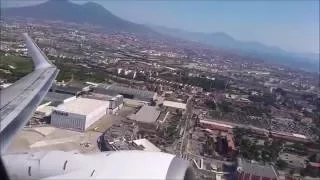 Vesuvius, beautiful active vulcano in Italy, amazing flight take-off!