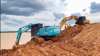 Kobelco Sk200-10& Sany Sy215c-10ACE working together.