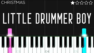 Christmas - Little Drummer Boy | EASY Piano Tutorial