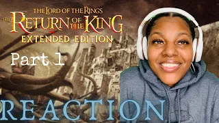 FIRST TIME Watching Lord of the Rings: Return of the King (Part 1) Extended Edition! #REACTION #LOTR