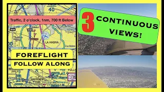 Van Nuys to Fullerton (KFUL) - just FOREFLIGHT + ATC in a Piper Archer