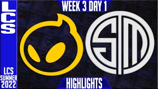 DIG vs TSM Highlights | LCS Summer 2022 W3D2 | Dignitas vs Team Solomid