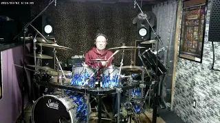 Movin Out Drum Cover, No click, Drumless play along