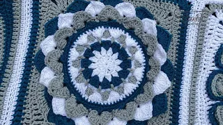 Crochet Flora Afghan - Lilies in August Square
