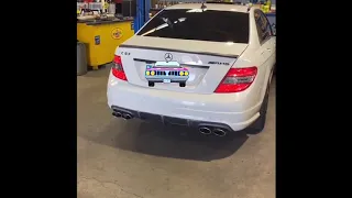 Mercedes benz c63 amg secondary cat and resonator delete. Custom exhaust