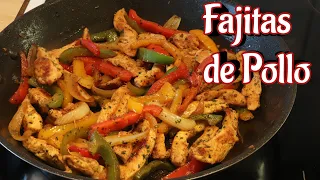 FAJITAS DE POLLO muy fáciles de preparar!