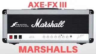 Axe-Fx III Marshall Models - Part IV - Modern & Modded