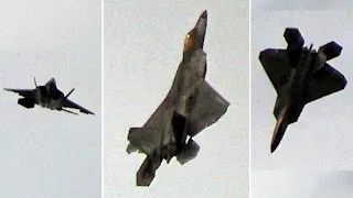 🇺🇸 🤯 F-22 Freefall Falling Leaf Maneuver 🍂