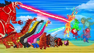 Godzilla x Kong: The New Empire Tournament: Ghidorah, brontosaurus, Indominus what if: Jurassic park