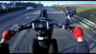 Wheelies on the Highway! (Crash)