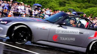 女性D1ドライバー 下田紗弥加選手 S2000でドリフトパフォーマンス 栃木Honda祭り2023