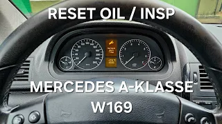 2004-2012 Mercedes A-Klasse W169 How to reset oil inspection / service kasowanie inspekcji olejowej