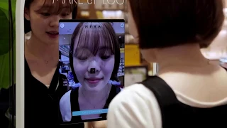 An 'augmented reality' mirror for makeup shopping